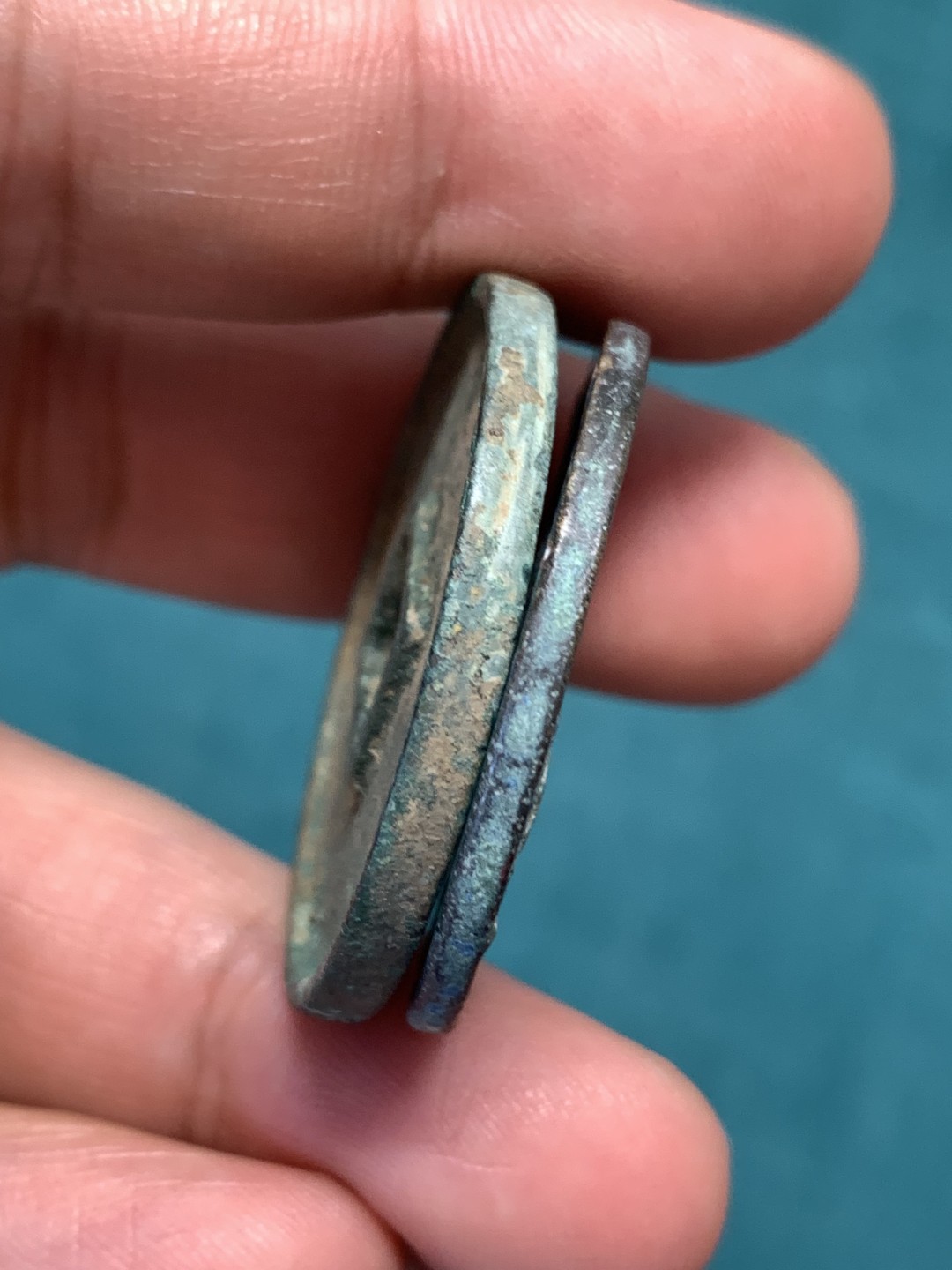 《竞宝斋》第169场-周日，周一2场 (全场包邮) 崇宁重宝+崇宁通宝当十 一对 锈不错