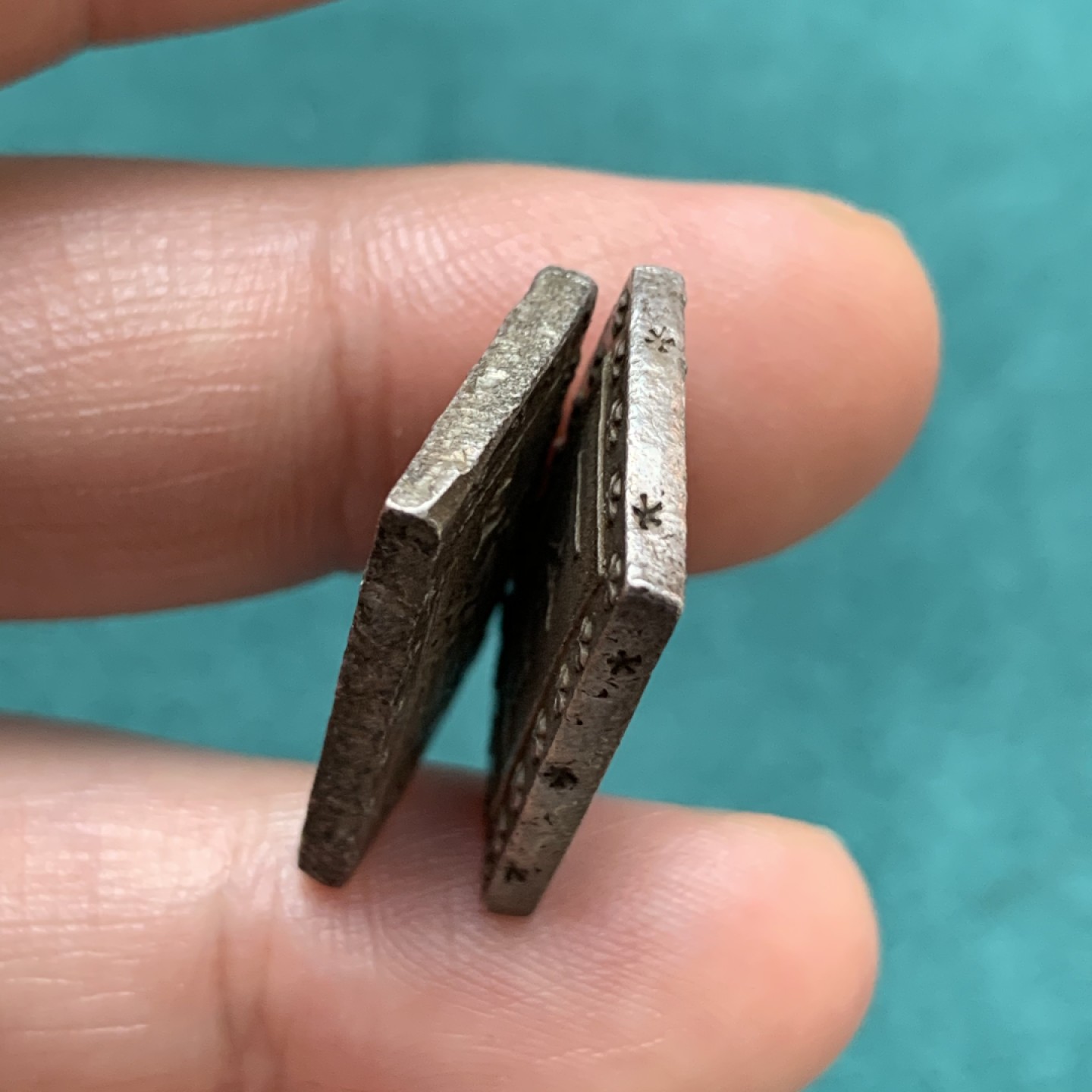 《竞宝斋》第169场-周日，周一2场 (全场包邮) 日本天保一分银、安政一分银 2枚一起