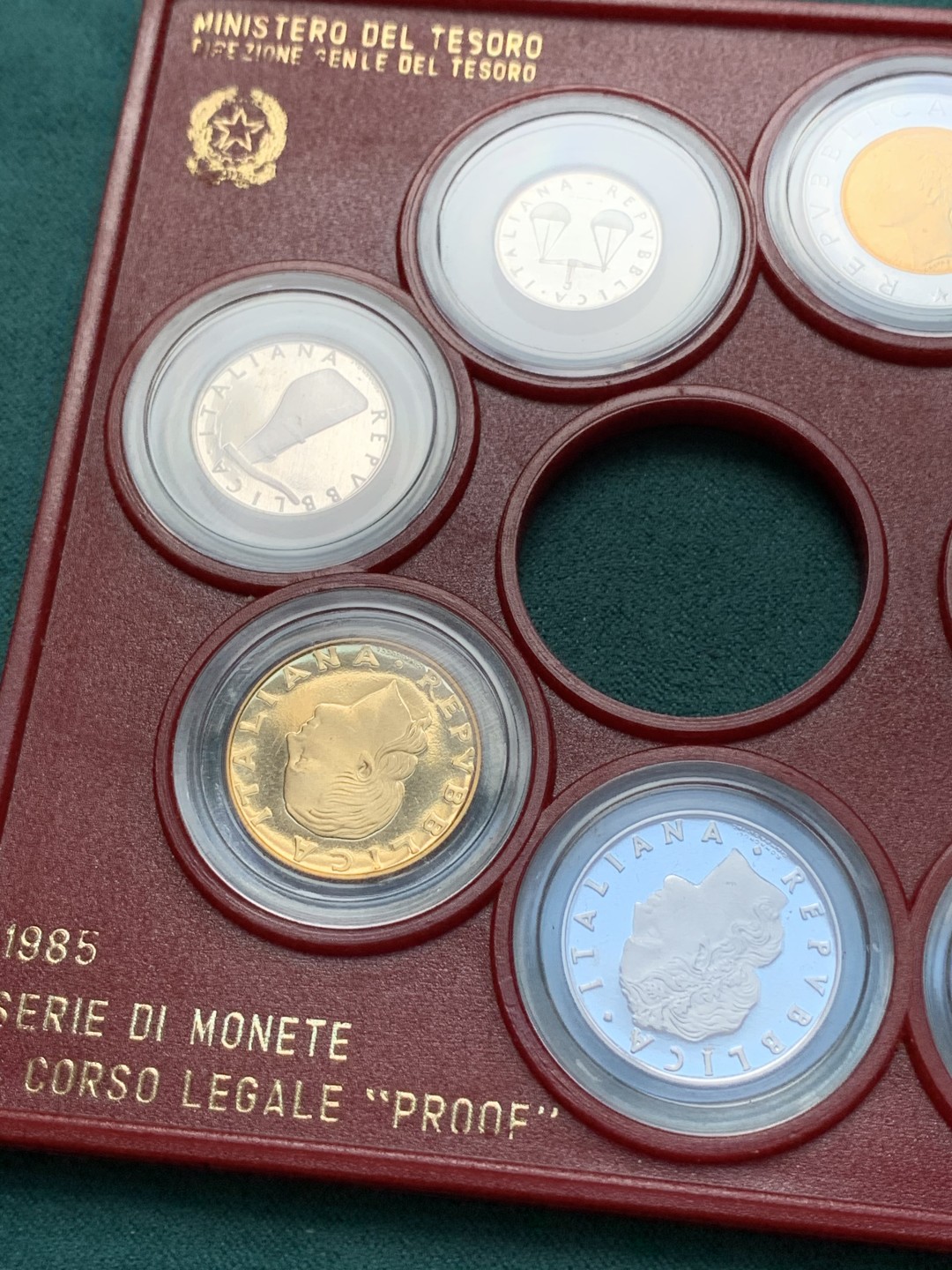 《竞宝斋》第169场-周日，周一2场 (全场包邮) NGC PF68UC 意大利 1985 精制套币 帆船已入盒，共2枚银币 状态难得