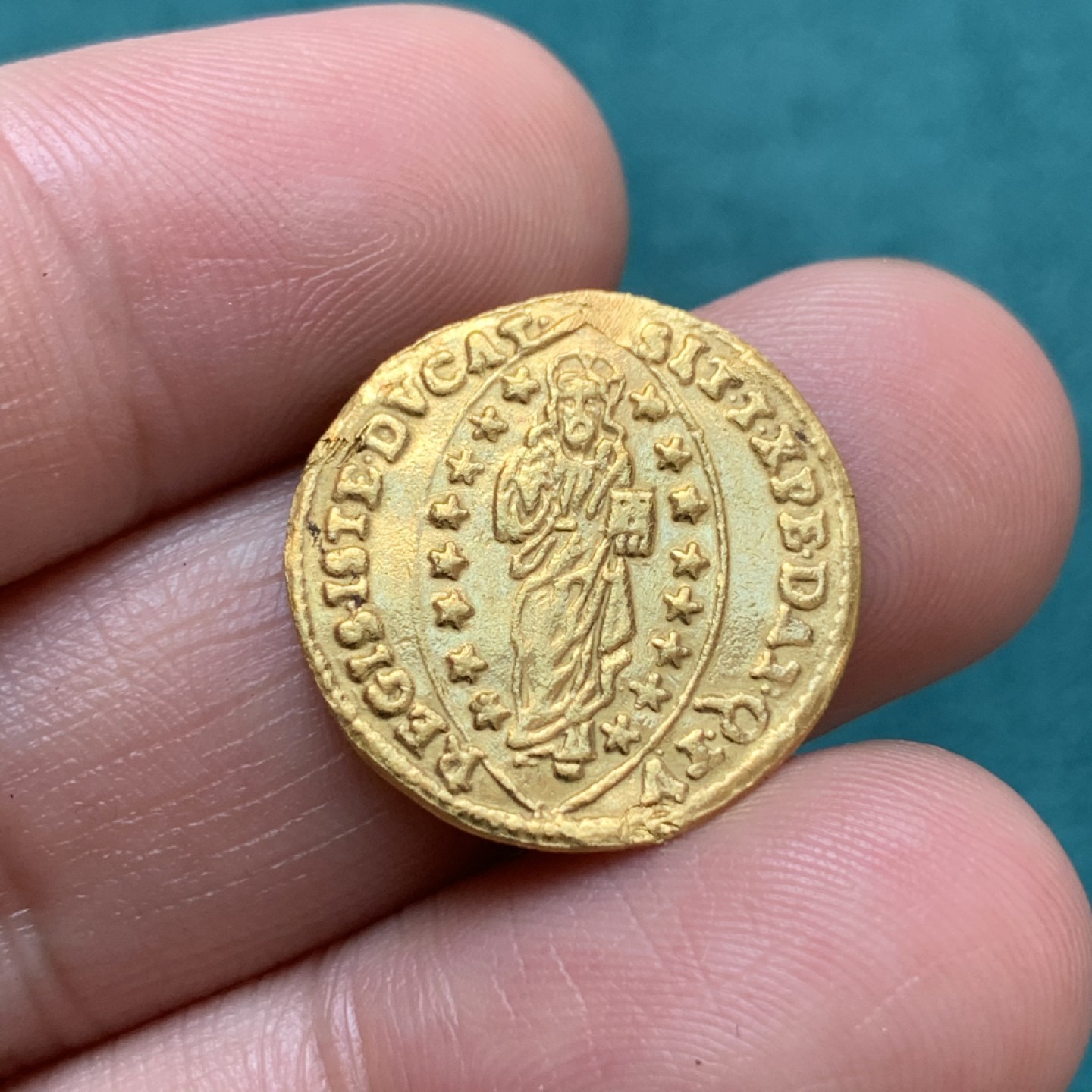 《竞宝斋》第169场-周日，周一2场 (全场包邮) 中世纪 威尼斯共和国 杜卡特金币 3.35克 999金