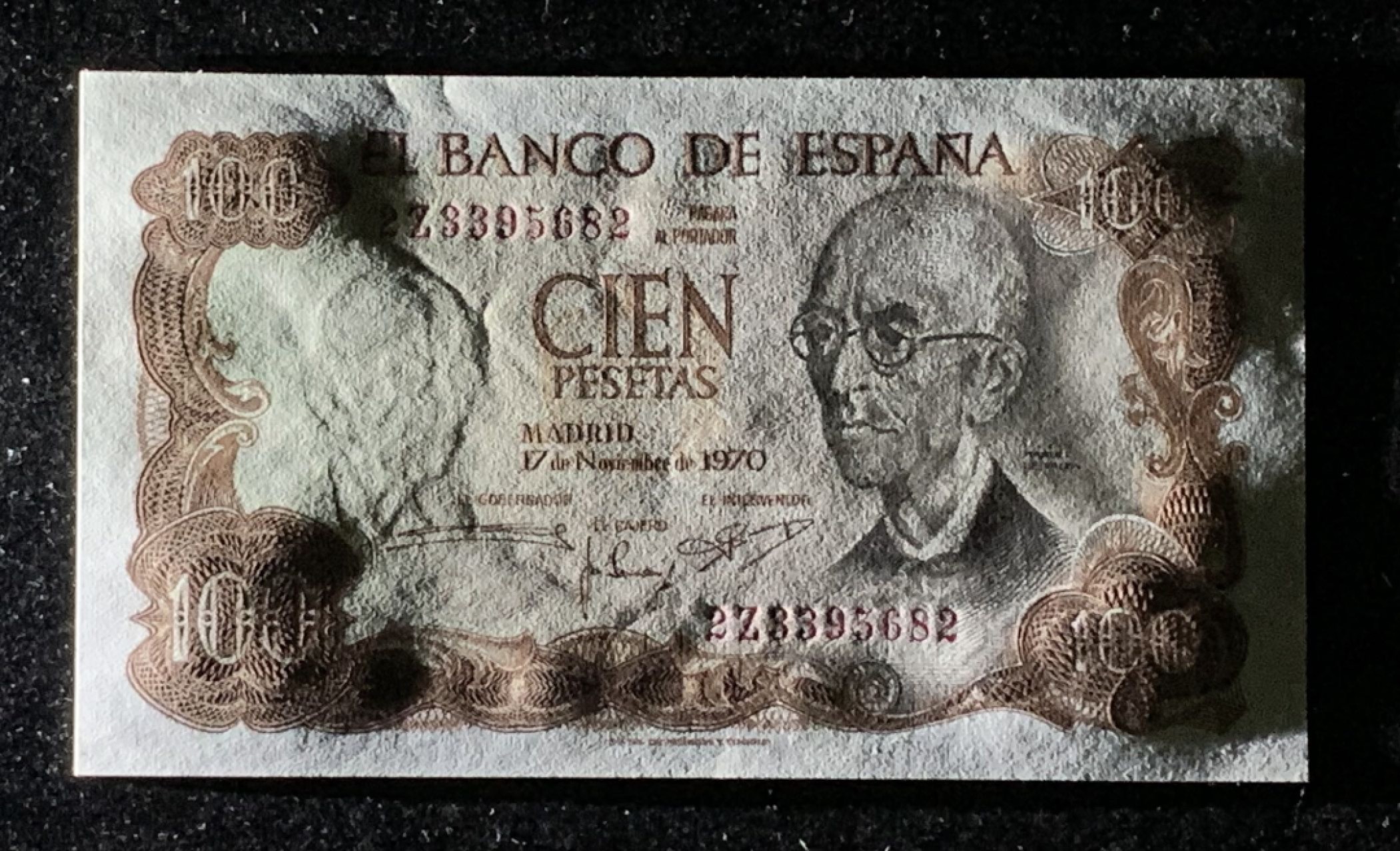 紫瑗钱币——第274期拍卖—纸币场 西班牙 1970(1974)年 曼努埃尔·德法拉 100比塞塔 UNC