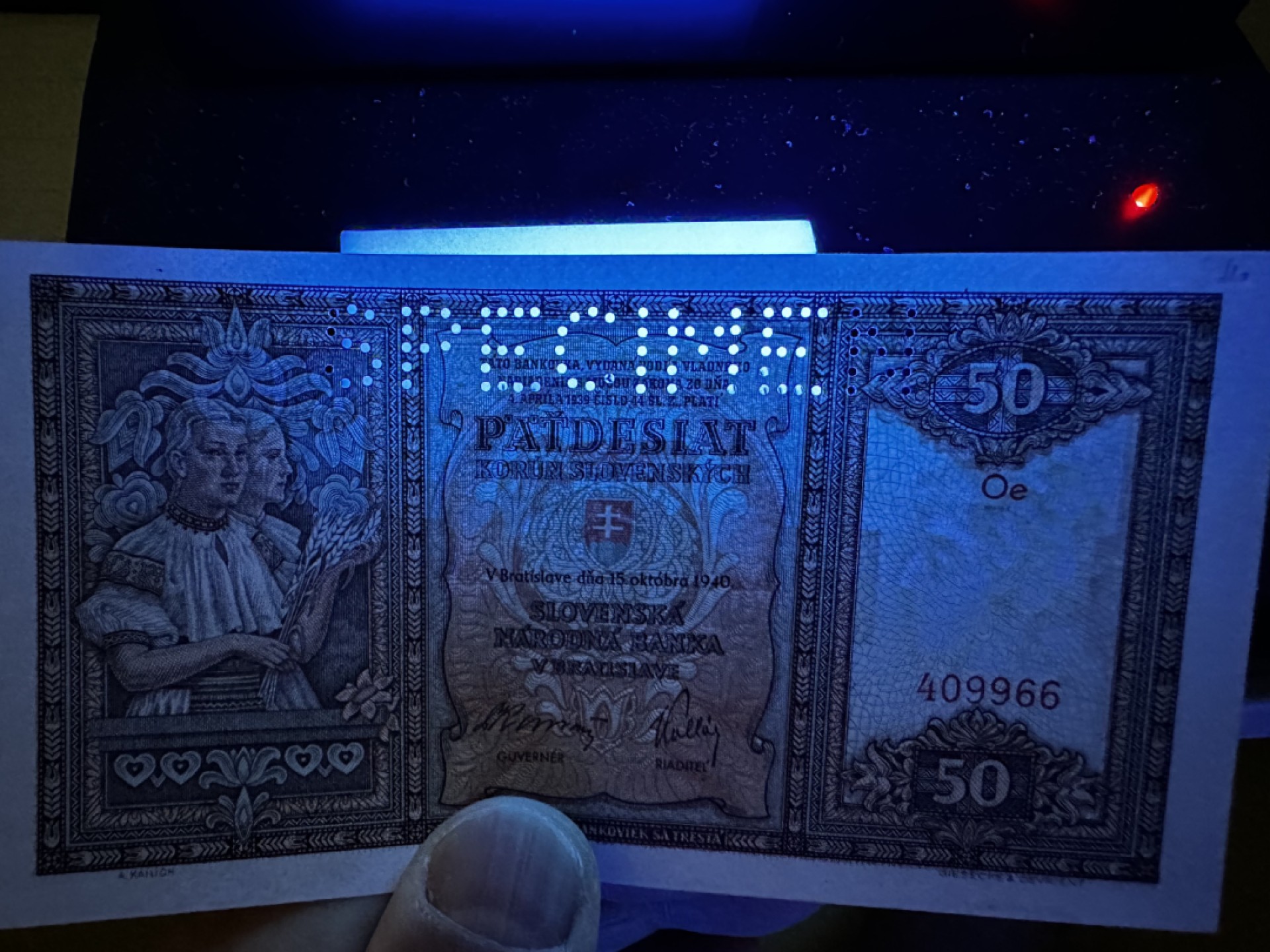 《外钞收藏家》第二百七十二期 1940年斯洛伐克50 样钞 全新