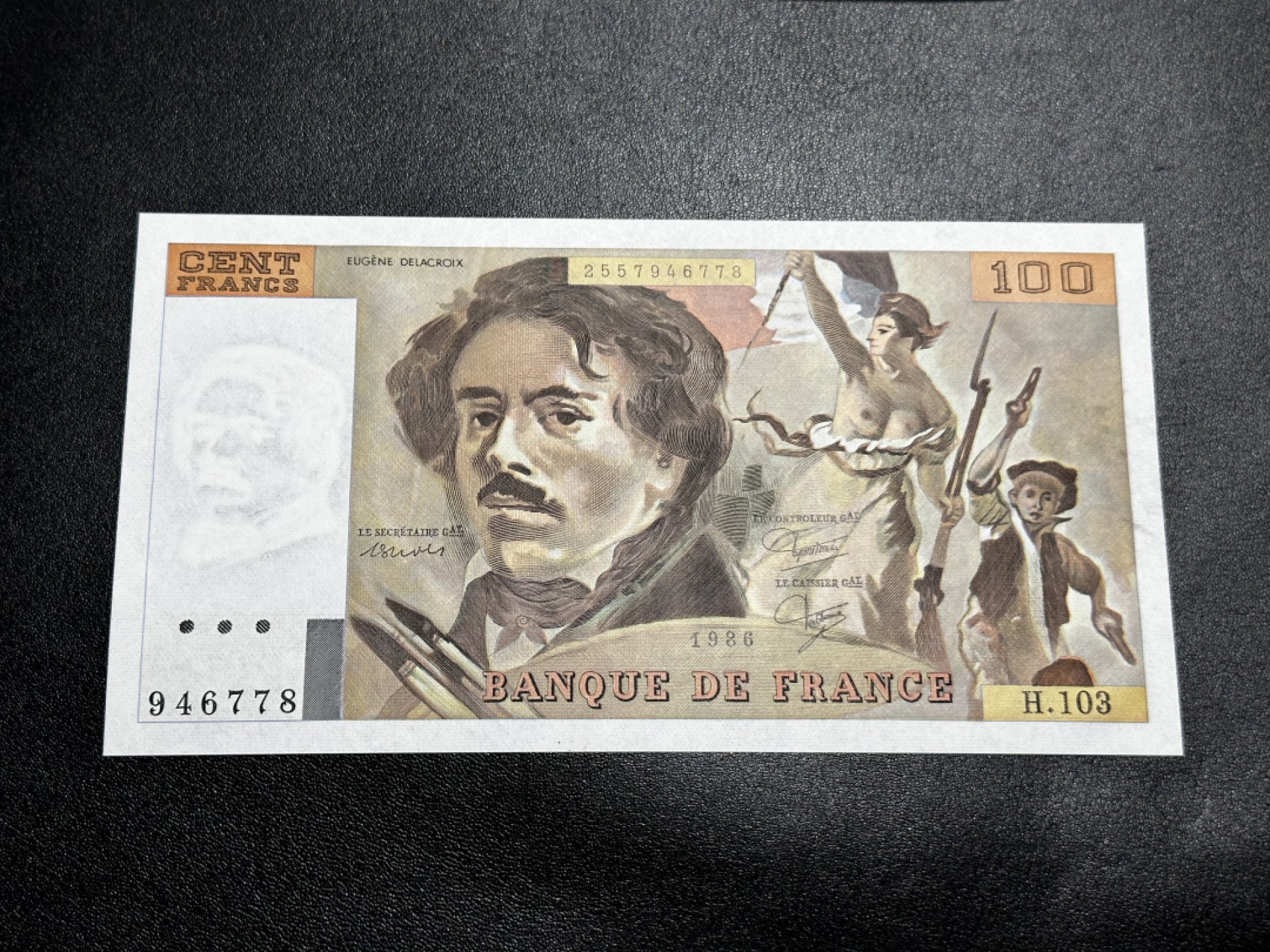 《外钞收藏家》第二百七十二期 1986年法国100法郎 全新UNC