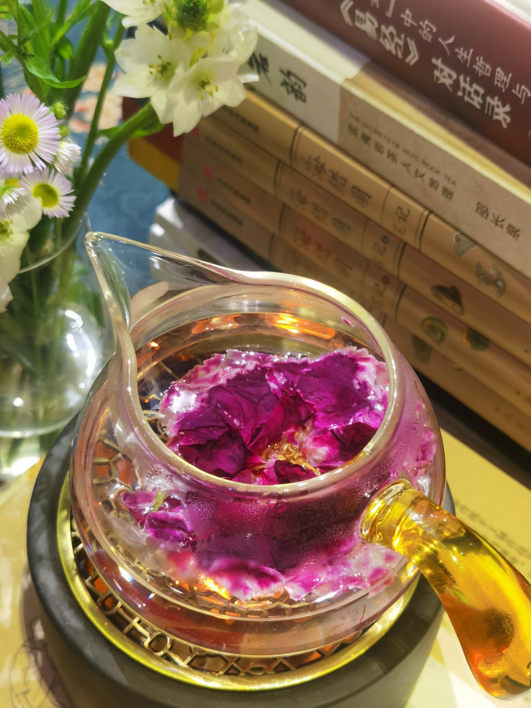 墨红玫瑰花