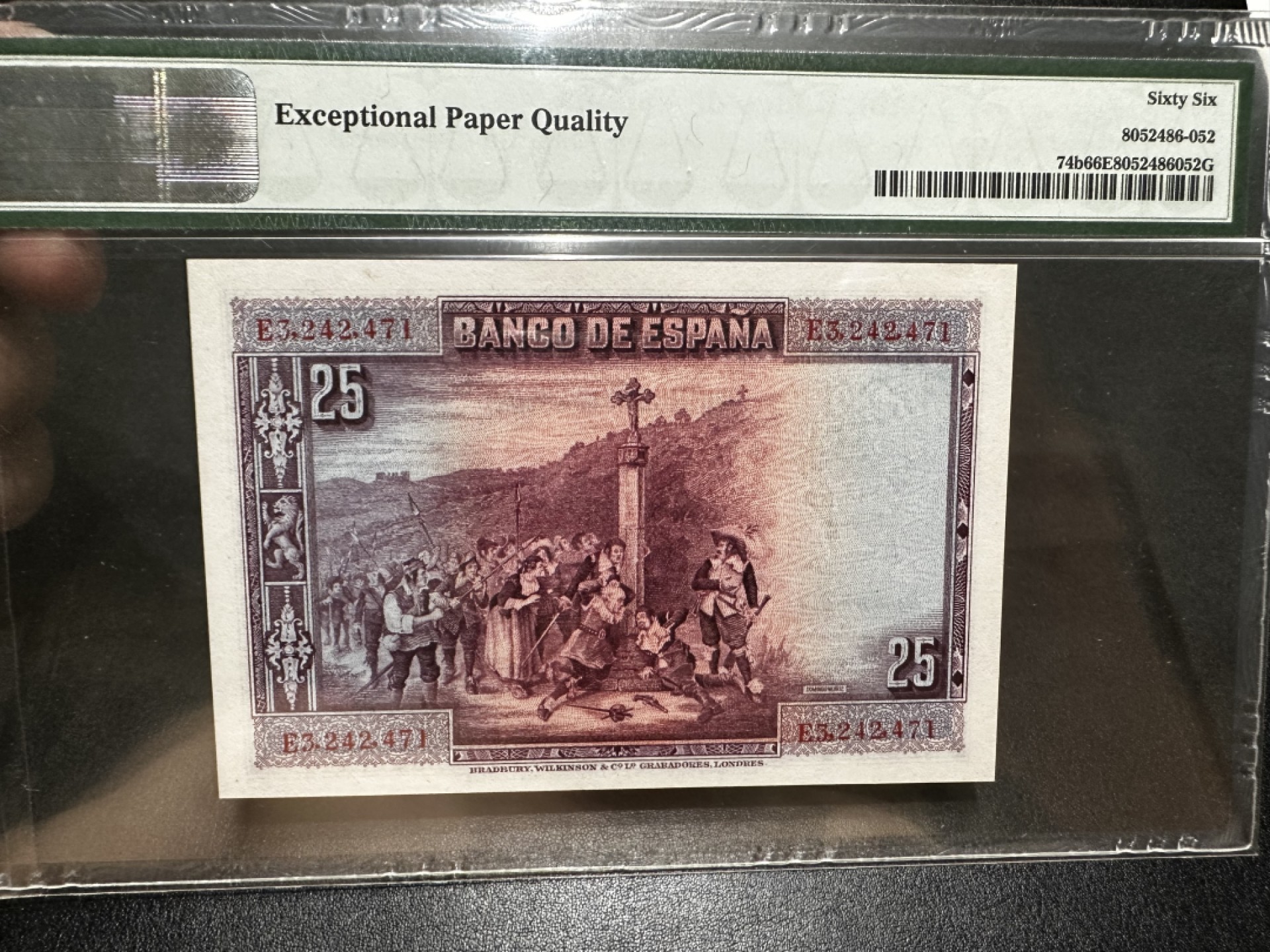 《外钞收藏家》第二百七十二期 1928年西班牙25比塞塔 PMG66 BWC作品