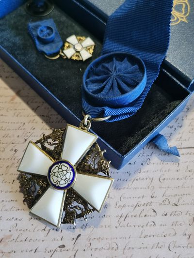 崇实勋章拍卖所（第19期） - 芬兰一级骑士白玫瑰，带盒略迷你章