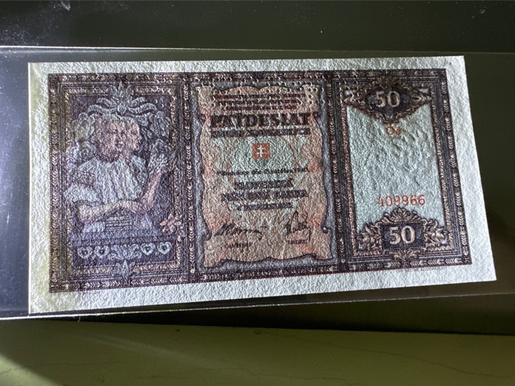 《外钞收藏家》第二百七十二期 1940年斯洛伐克50 样钞 全新