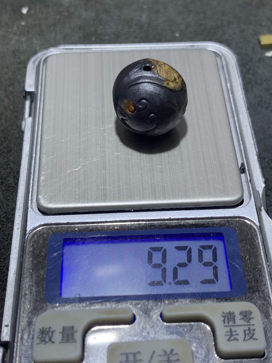 精美亚光冰飘原皮战国红玛瑙手工俏色巧雕复古凤凰珠子一颗！