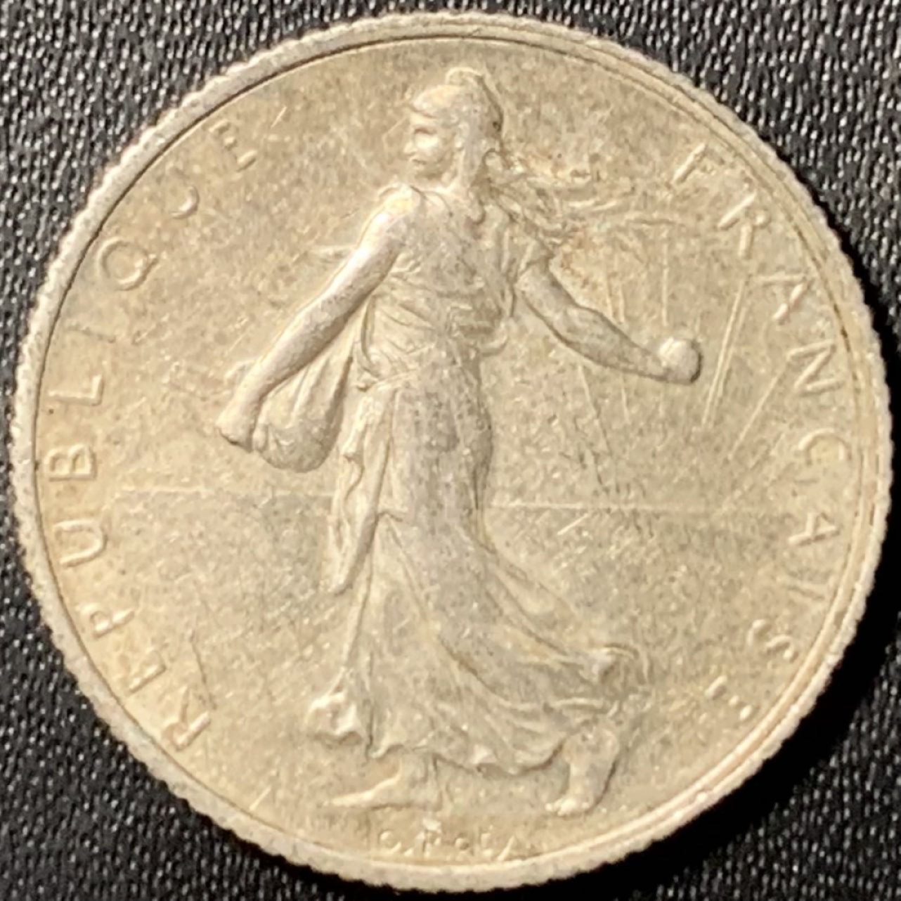 紫瑗钱币——第317期拍卖 法国 1919年 播种女神 1法郎 5克 0.835银