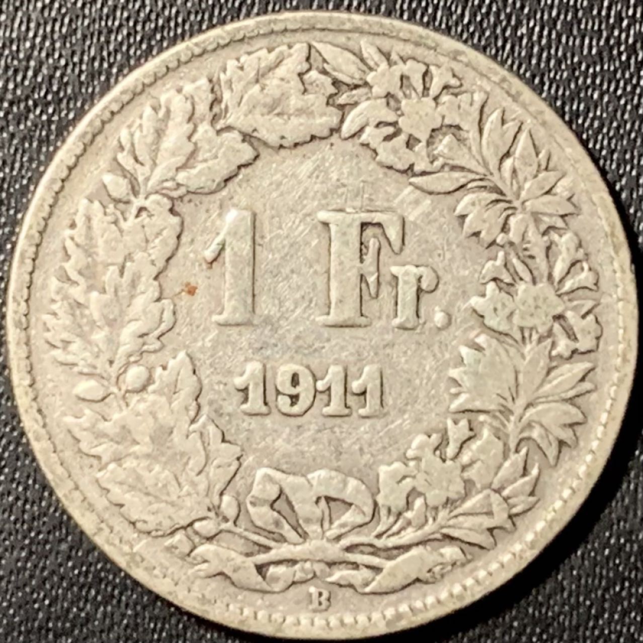 紫瑗钱币——第296期拍卖 瑞士 1911年 赫尔维蒂亚 1法郎 5克 0.835银