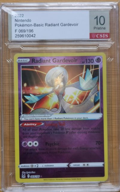 宝可梦CSIS特价团 - 英文版沙奈朵辐射闪2022Nintendo Pokémon-Basic Radiant Gardevoir