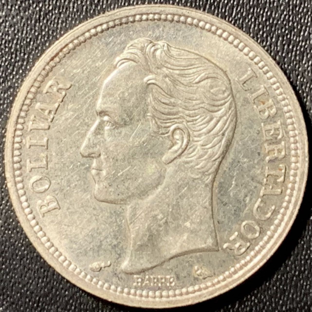 紫瑗钱币——第317期拍卖 委内瑞拉 1965年 1玻利瓦尔 5克 0.835银