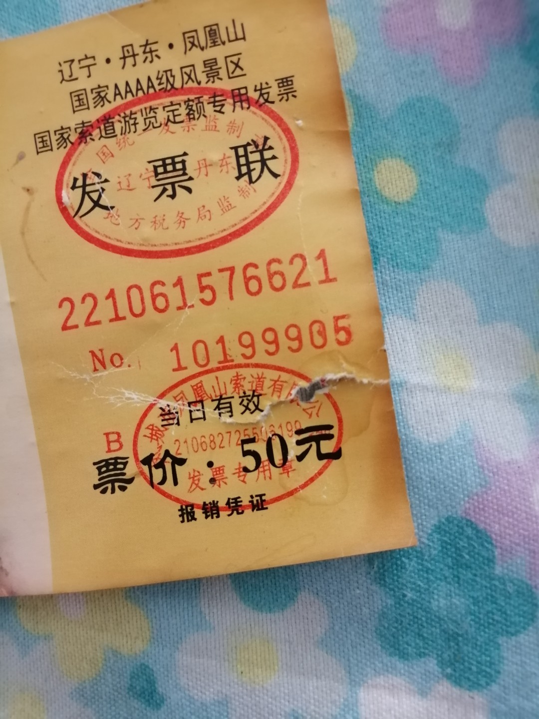 凤凰山索道游览券