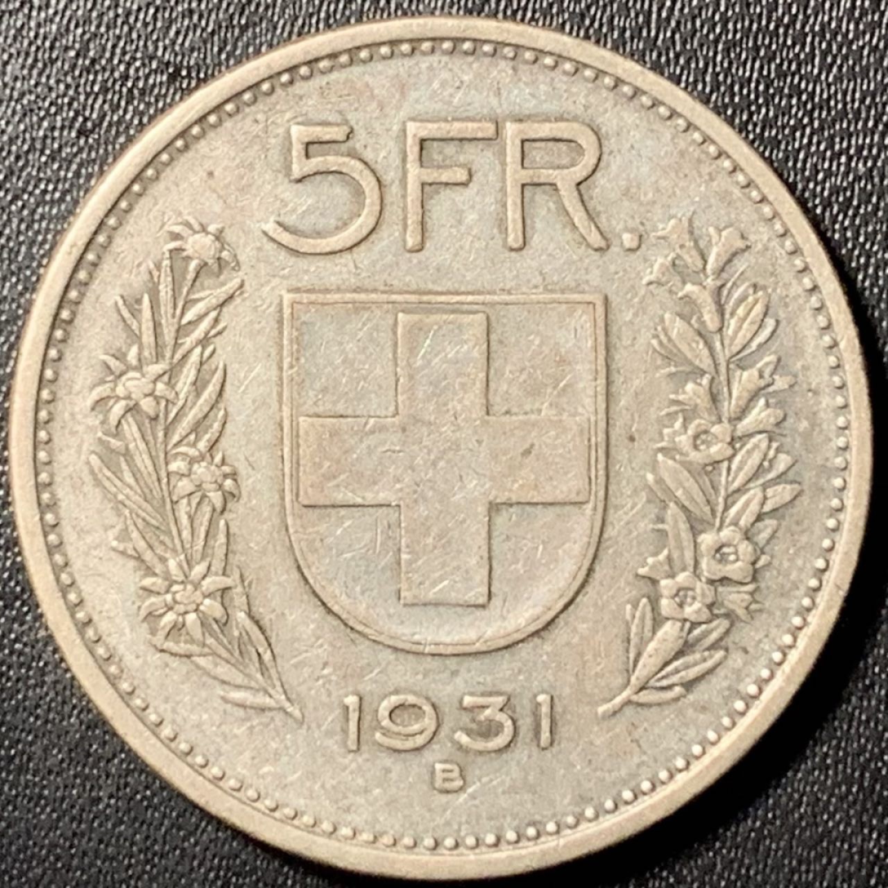 紫瑗钱币——第317期拍卖 瑞士 1931年 威廉·泰尔 5法郎 15克 0.835银