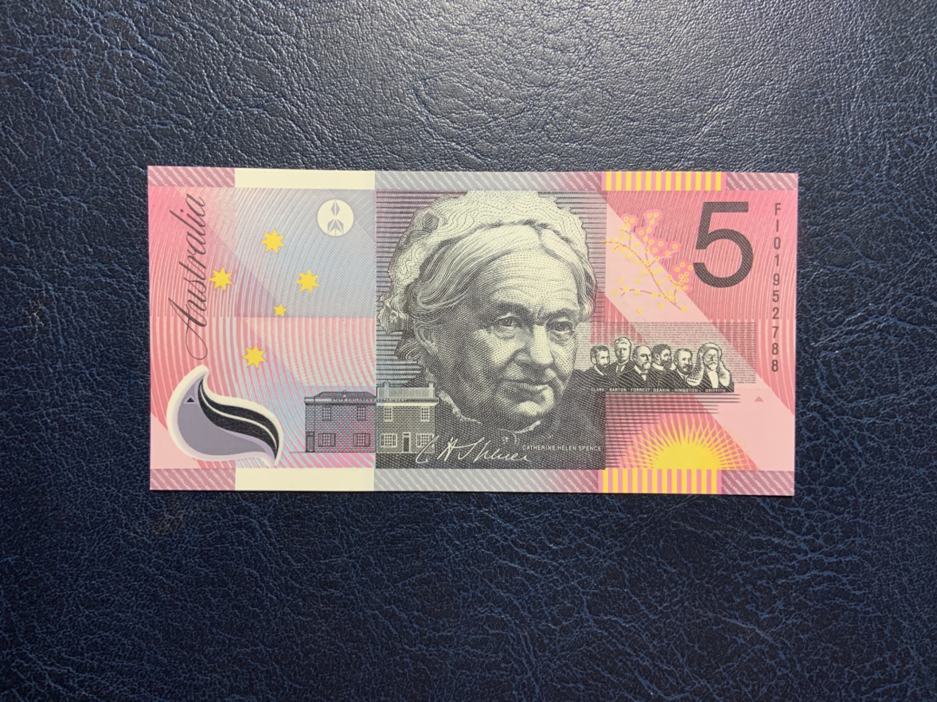 收藏联盟Quantum Auction 第263期拍卖  澳大利亚2001吗5元英联邦成立100周年纪念钞 品相全新UNC