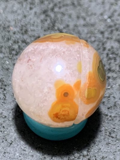 精美冰飘料战国红玛瑙手工俏色巧雕太极珠一颗 - 精美冰飘料战国红玛瑙手工俏色巧雕太极珠一颗