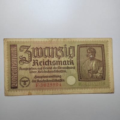 王之爱好～外国纸币 - 1939-45年，20马克，德国纸币