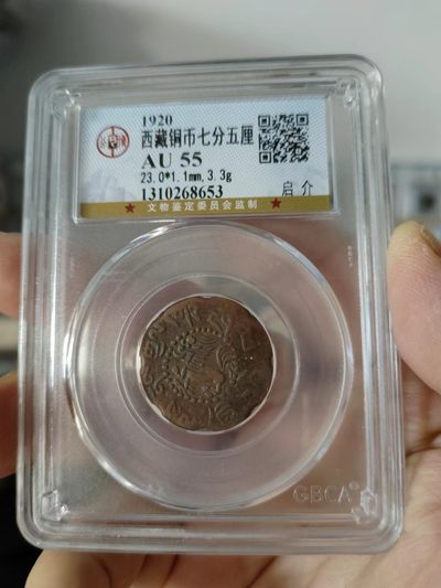 西藏铜币专场 - 西藏铜币启介公博评级币