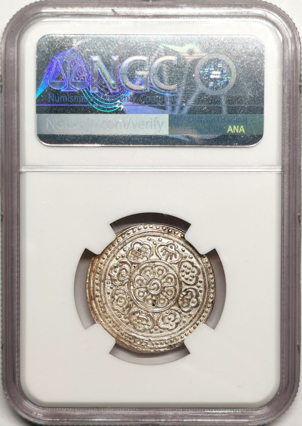 凡希社世界钱币微拍第二百四十一期 1909中国西藏格桑章噶NGC-MS62原色银光！