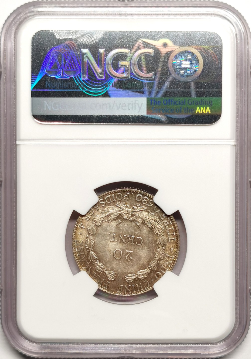 凡希社世界钱币微拍第二百四十一期 1937法属印度支那20分小座人NGC-MS64