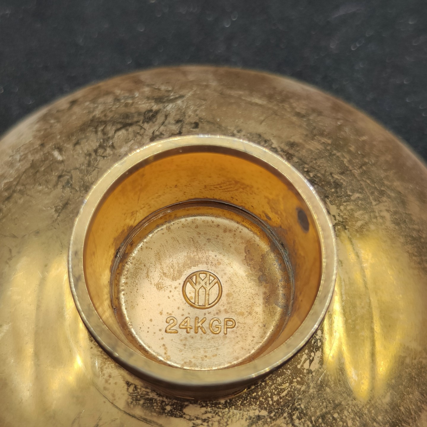 全场0元起拍 第62期 咸鱼国勋章拍卖专场 6月7日（周三）下午6：00开始 日本凤凰图案纪念镀金金杯 24k镀金