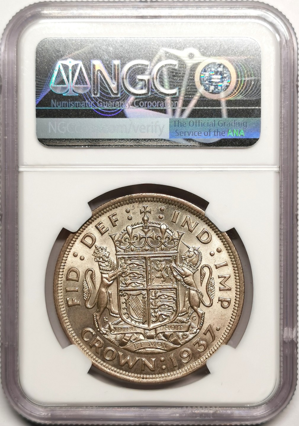 凡希社世界钱币微拍第二百四十一期 1936英国乔六克朗NGC-MS63