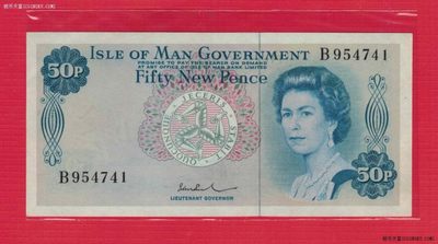 马恩岛50便士 1972年 克劳斯P-28c 签名4 欧洲纸币 实物如图 UNC - 马恩岛50便士 1972年 克劳斯P-28c 签名4 欧洲纸币 实物如图 UNC