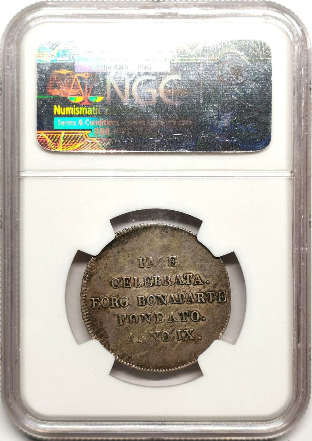 凡希社世界钱币微拍第二百四十一期 1801意大利山南共和国30S银币NGC-XF45