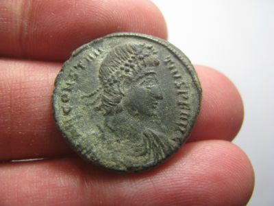 王之爱好~外国古币 - 古罗马帝国，君士坦提乌斯二世，AE25铜币