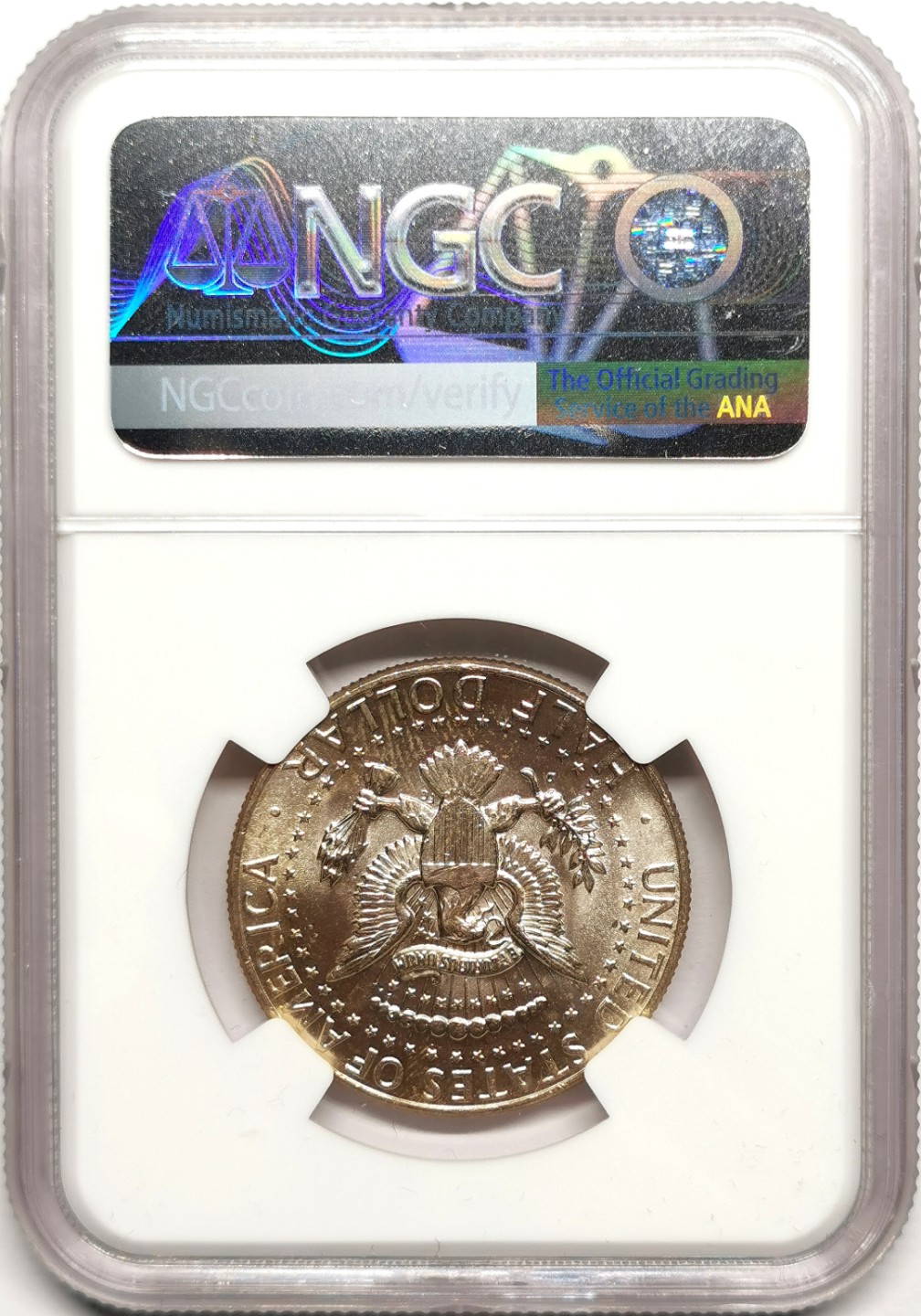 凡希社世界钱币微拍第二百四十一期 1964D美国肯尼迪50C银币NGC-MS64