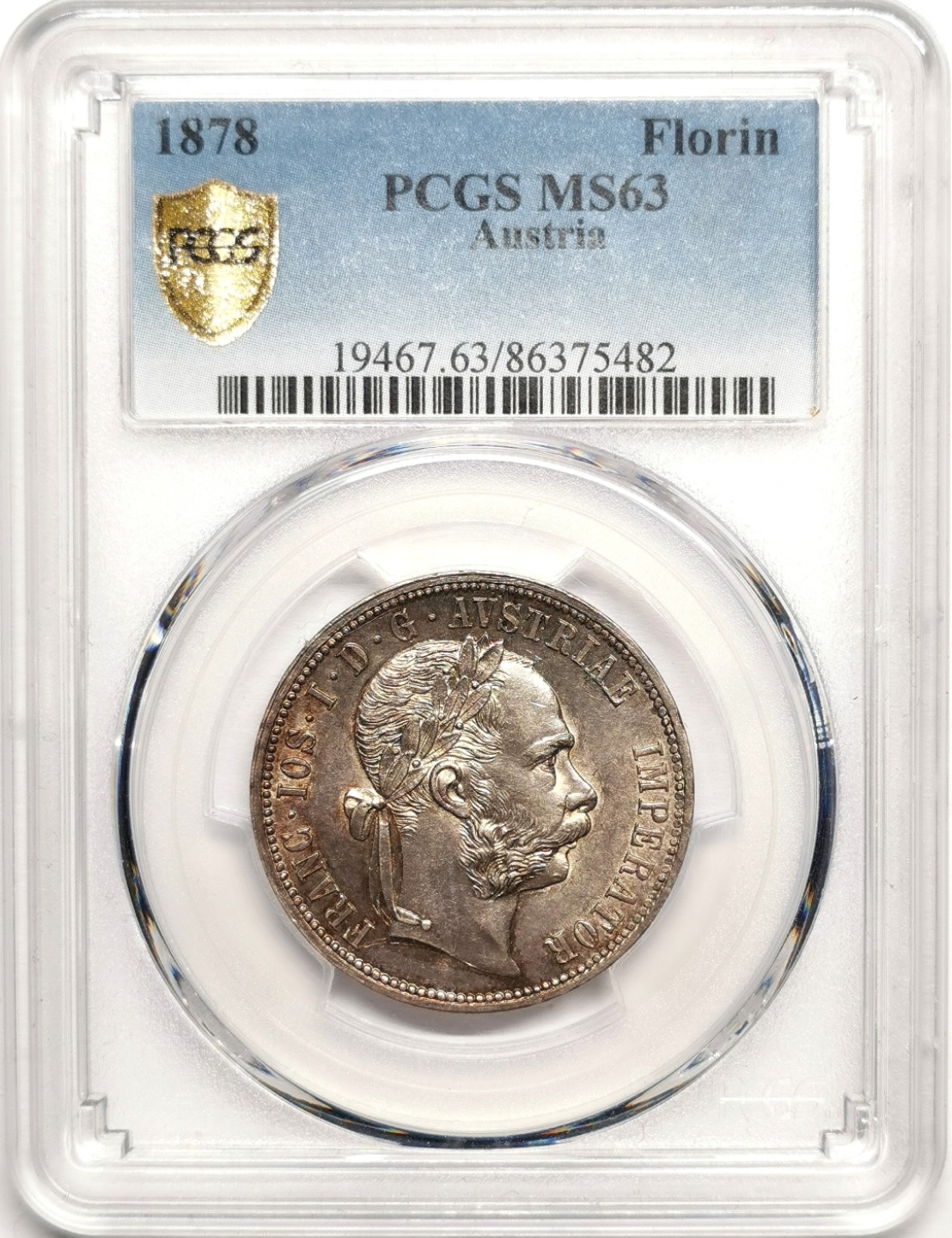 凡希社世界钱币微拍第二百四十一期 1878奥地利佛罗林银币PCGS-MS63