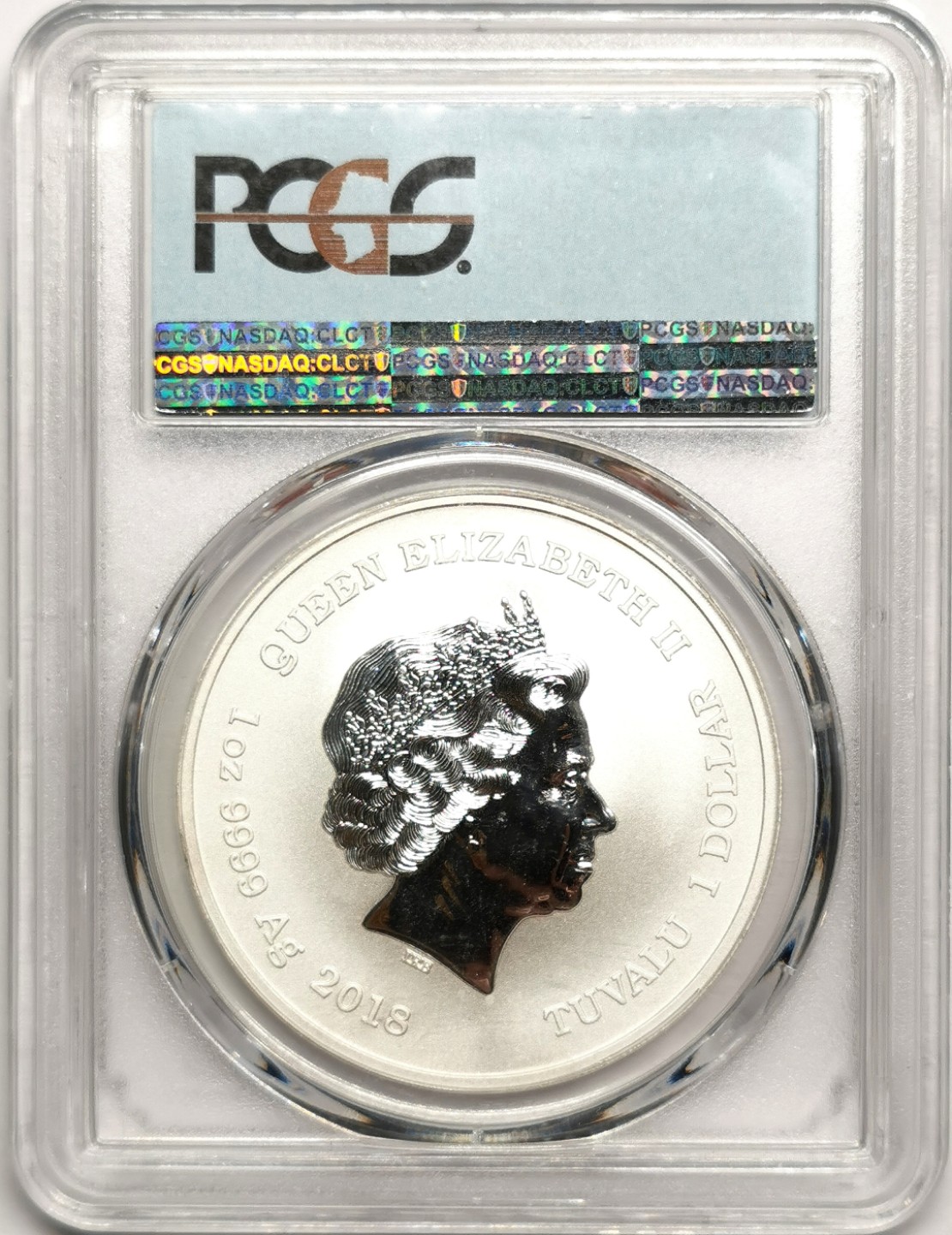 凡希社世界钱币微拍第二百四十一期 2018图瓦卢雷神纪念银币PCGS-MS69初铸首发