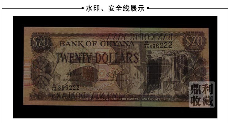 北极狼藏苑社（68）精品专场 94026-美洲·圭亚那20元纪念钞瀑布 2006