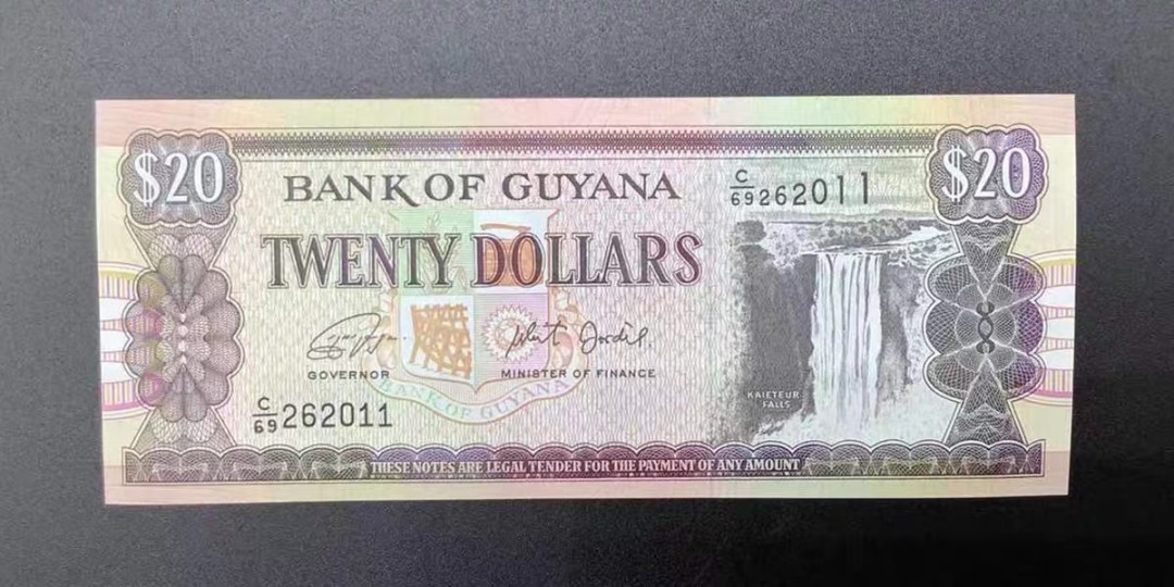 北极狼藏苑社（68）精品专场 94026-美洲·圭亚那20元纪念钞瀑布 2006