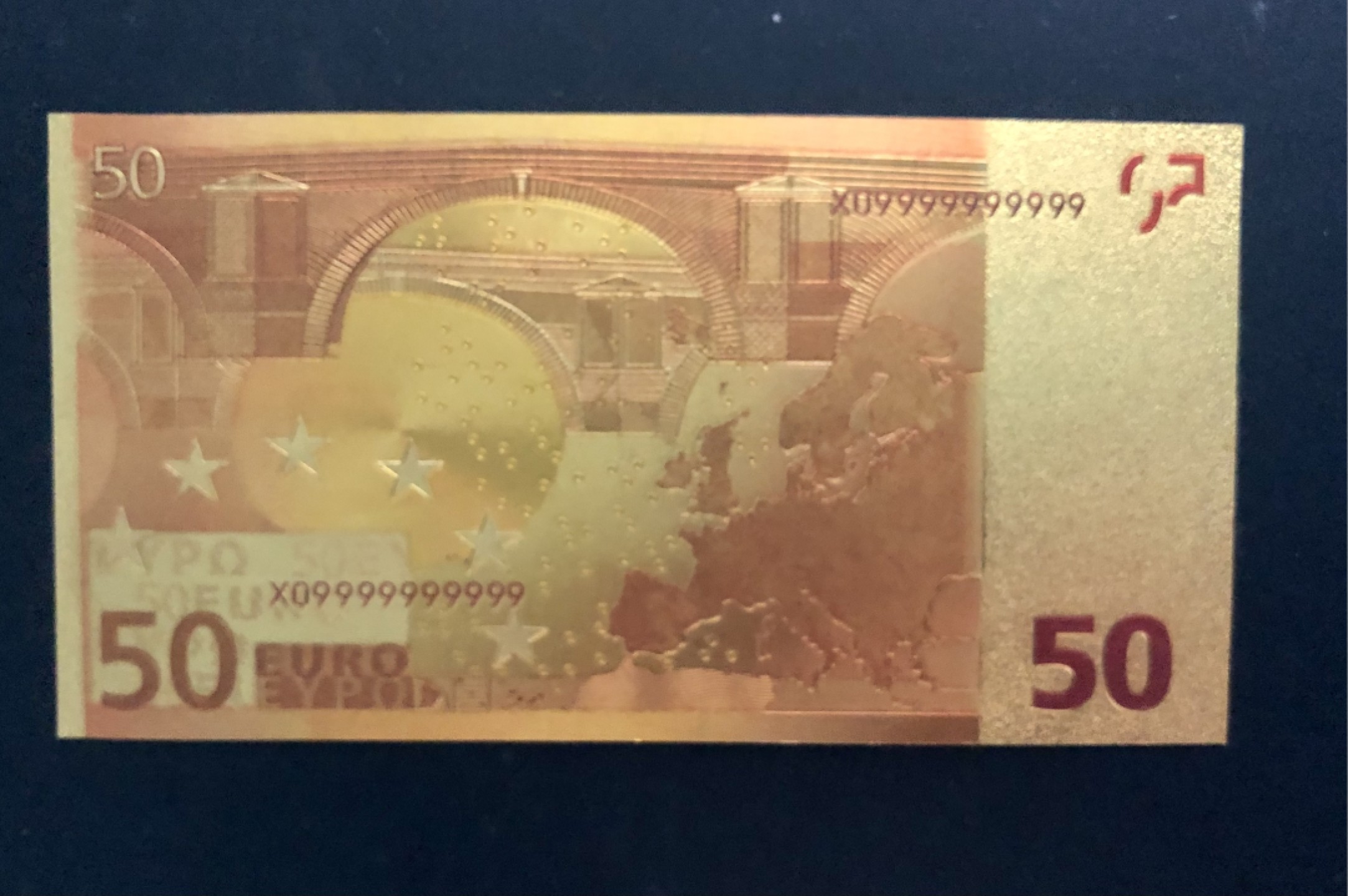 北极狼藏苑社一一（放漏福利专场） 96030-24K50欧元金箔测试纪念钞