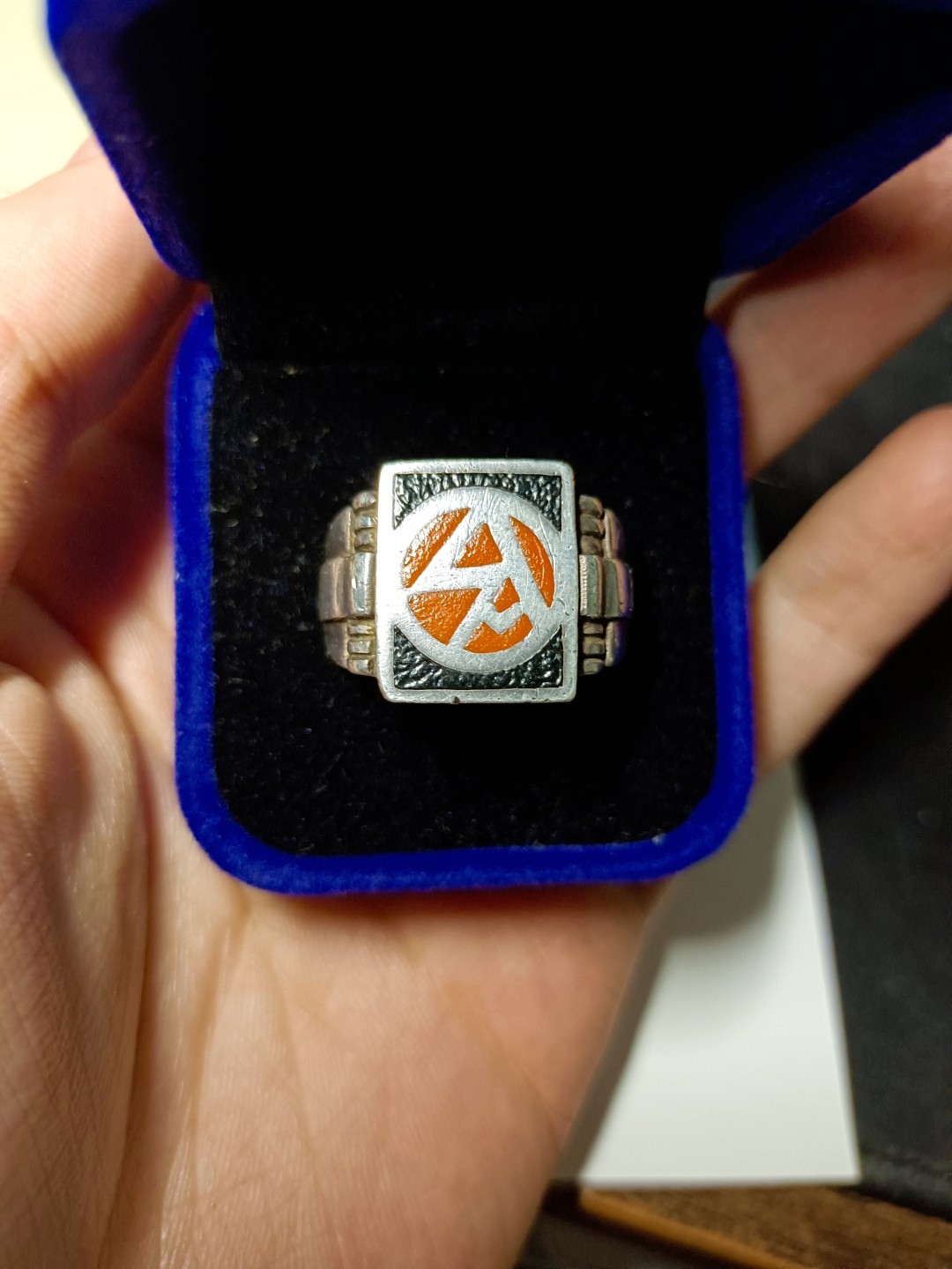 阿娜斯塔西娅军事题材拍卖 德意志第三帝国准官方戒指，sa（德三冲锋队）准官方大戒指