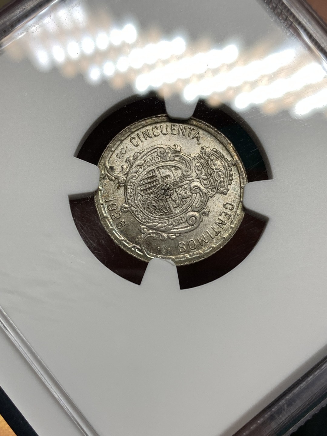 《竞宝斋》第171场-周日，周一2场 (全场包邮) NGC-MS64 西班牙1926年 阿方索十三世 50分银币