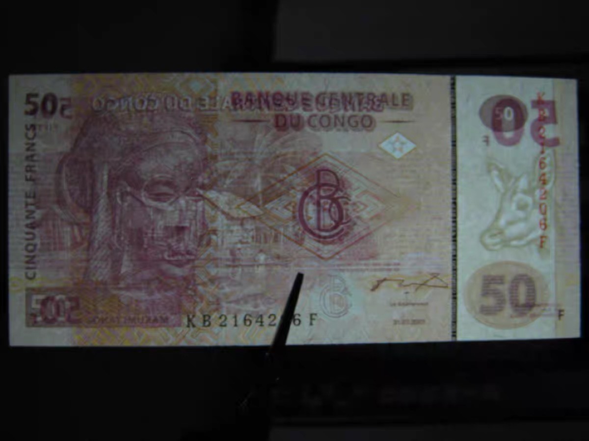 北极狼藏苑社捡漏专场. 94059-【非洲】民主刚果50法郎纸币 2000年雕刻版