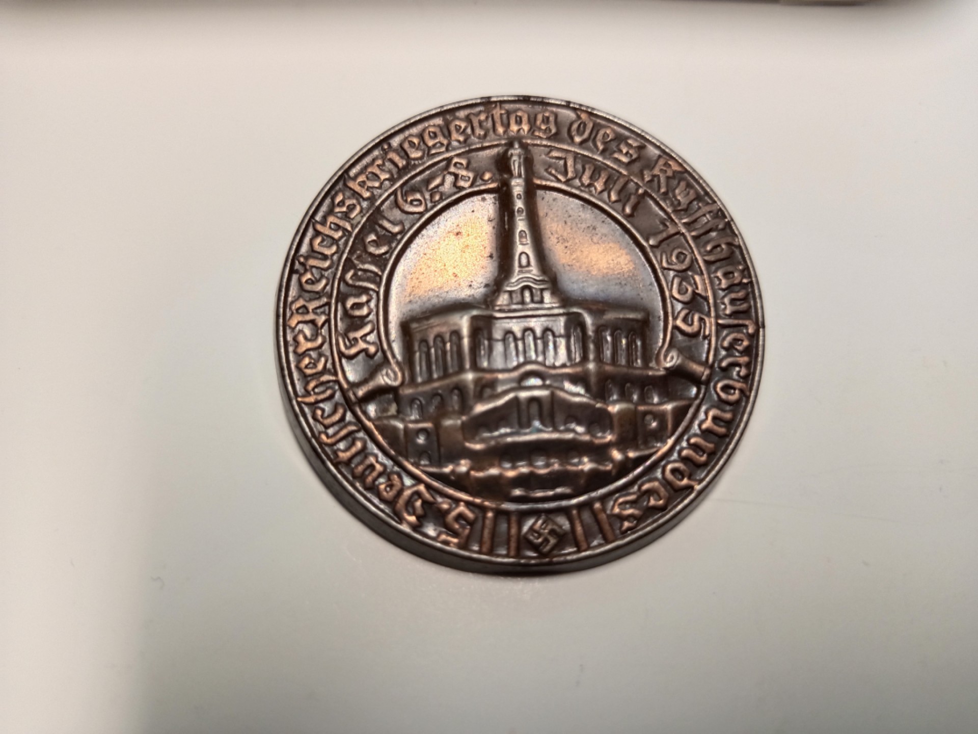 阿娜斯塔西娅军事题材拍卖 1935年第五届德意志帝国-卡塞尔老兵协会徽章，会员小章。