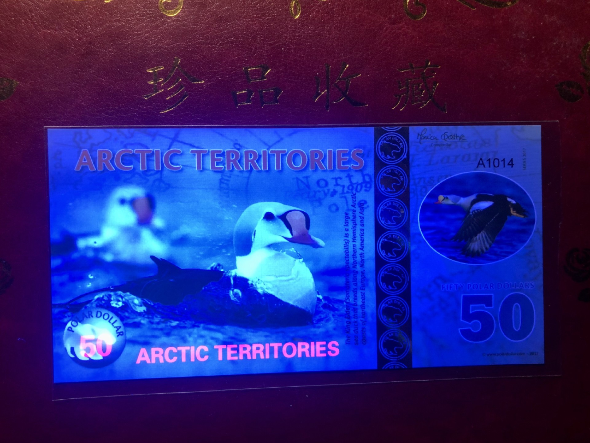 北极狼藏苑社捡漏专场. 94053北极50元塑料钞2012年版 ·精美商业纪念钞