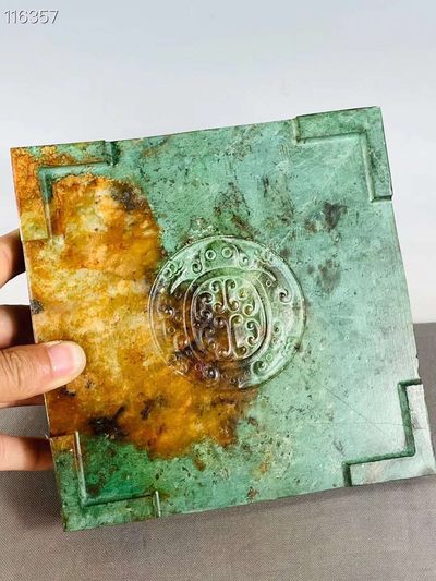 旧藏●精美和田玉彩绘组合印章 旧藏●精美和田玉彩绘组合印章