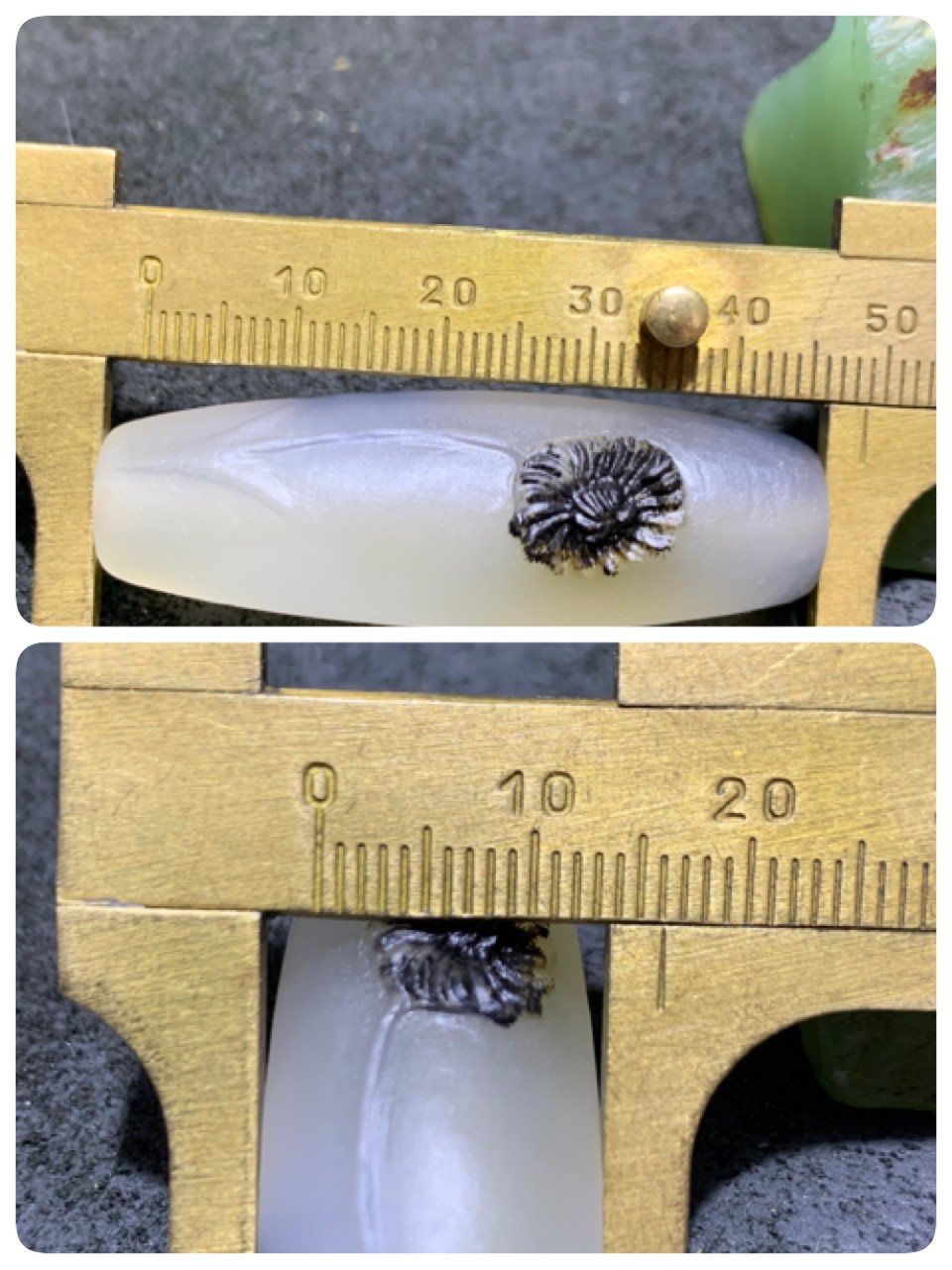 精美高玉化海洋玉髓手工俏色巧雕菊花大桶珠一个！