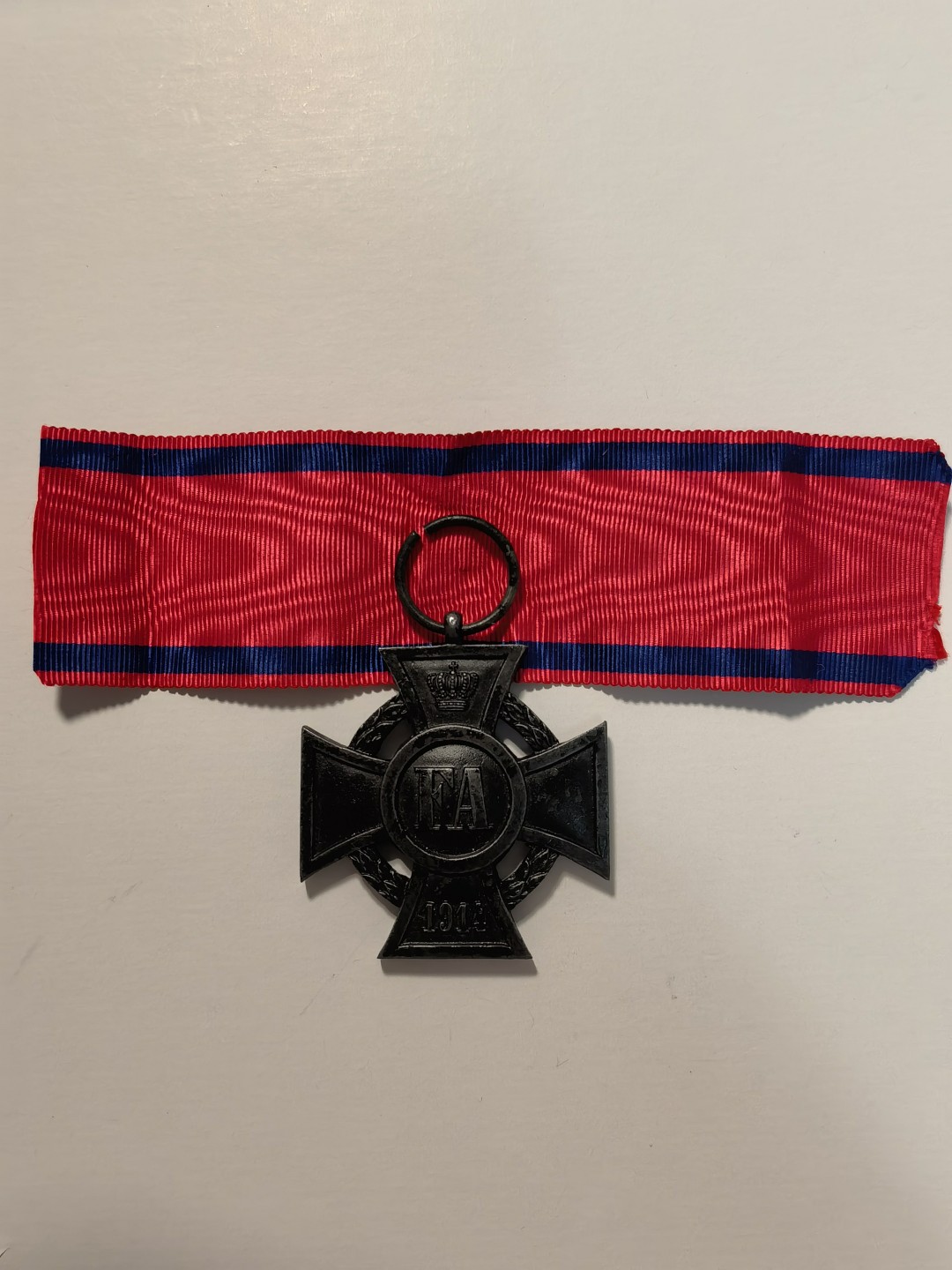 阿娜斯塔西娅军事题材拍卖 奥尔登堡大公国二级弗里德里希·奥古斯特十字奖章 民事绶带少见  