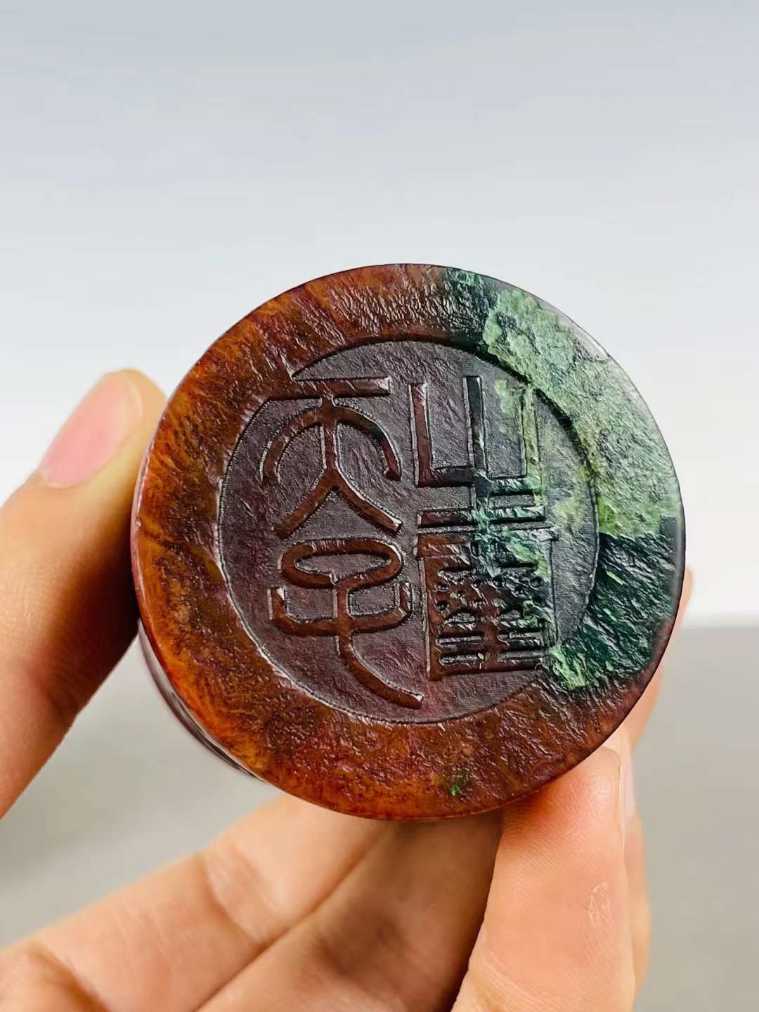 旧藏●精品高古玉龙纹鼎组合印章