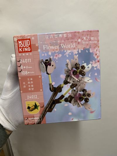 零元拍：花卉系列：樱花积木拼装模型，高度约26厘米，108粒。全新未拆。 - 零元拍：花卉系列：樱花积木拼装模型，高度约26厘米，108粒。全新未拆。