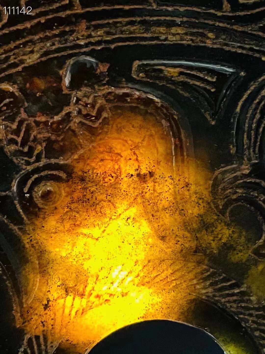 旧藏●精美高古玉精雕玉璧一对