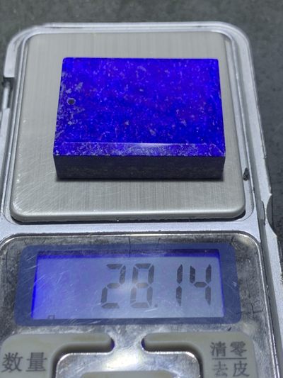 精美阿富汗老矿青金石牌子一块， 精美阿富汗老矿青金石牌子一块，