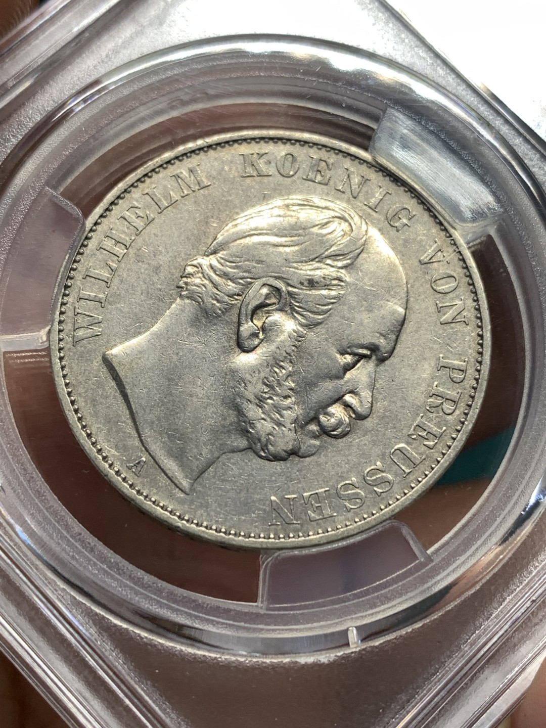 《竞宝斋》第172场-周日，周一2场 (全场包邮) 1871年德国普法战争胜利1泰勒银币，原味好品