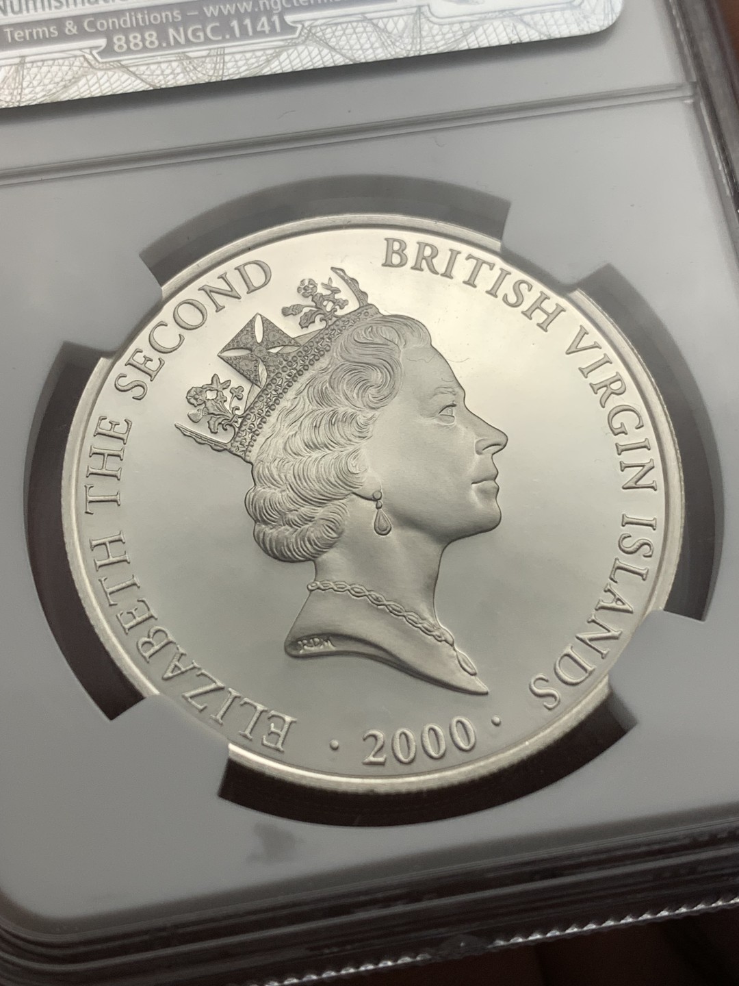 《竞宝斋》第172场-周日，周一2场 (全场包邮) NGC PF69UC 2000年英属维京群岛发行-意大利国宝级画家莫迪利亚尼名画20$纪念银币 唯一冠军分，国内罕见的品种。