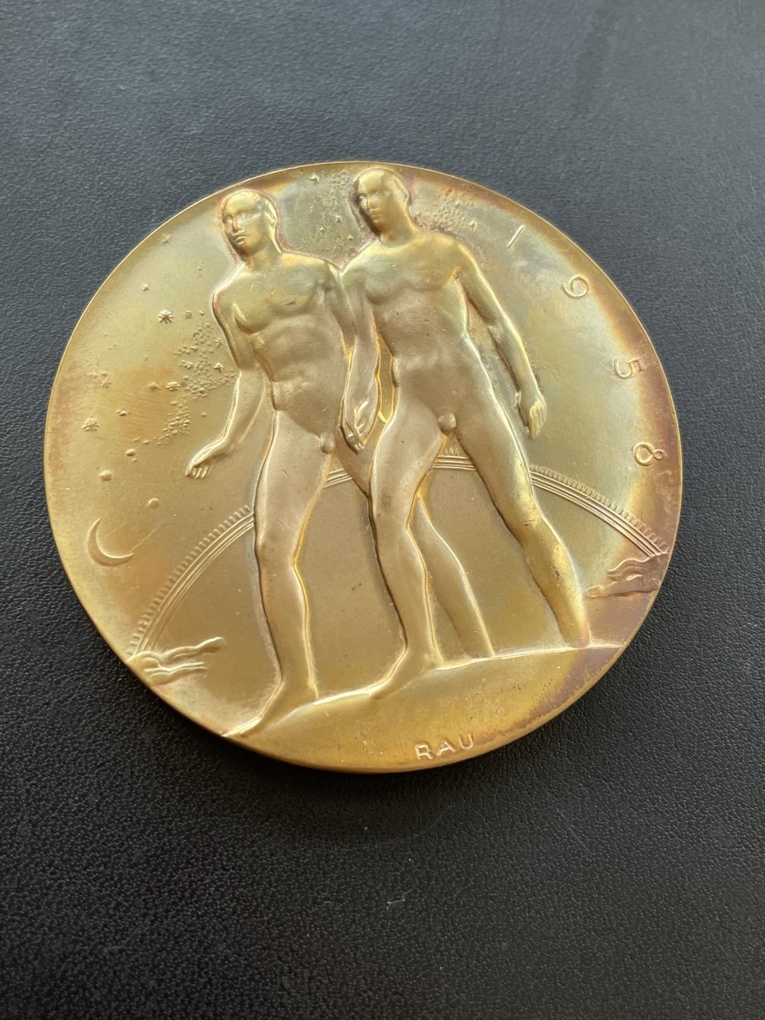 欧洲章牌-拍卖第24场 1958年布鲁塞尔世博会大铜章 直径：60 mm